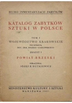 Katalog zabytków sztuki w Polsce. Tom I, zeszyt 3