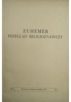 Euhemer Przegląd Religioznawczy