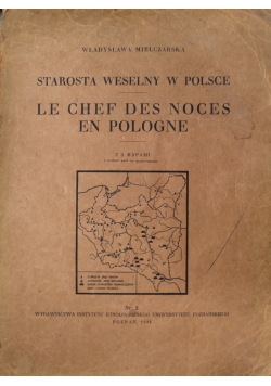 Starosta weselny w Polsce 1931 r.