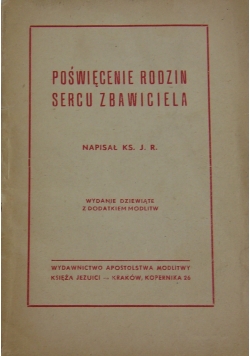 Poświęcenie rodzin sercu Zbawiciela, 1946r.