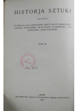 Historja sztuki Tom III Architektura nowożytna 1934 r.
