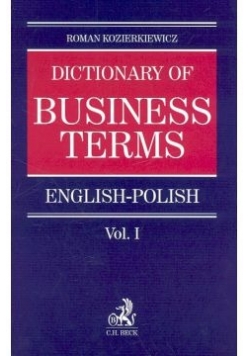 Dictionary of Business terms english-polish 1