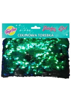 Torebka cekinowa zielono- czarna