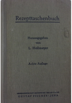 Rezettaschenbuch, Achte Auflage, 1950r.