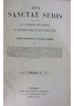 Acta sanctae sedis X, 1889 r.