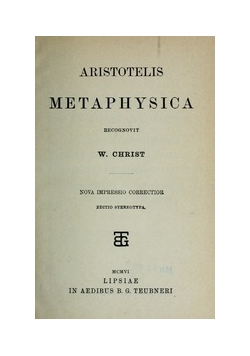 Metaphysica, 1931r