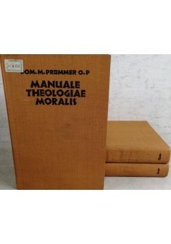 Manuale Theologiae Moralis, zestaw 3 książek