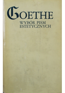 Wybór Pism Goethe