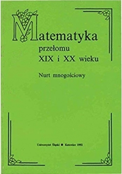 Matematyka przełomu XIX i XX wieku