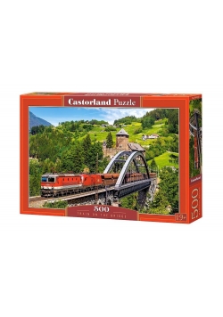 Puzzle 500 Pociąg na moście CASTOR NOWA