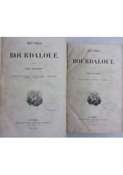 Oeuvres De Bourdaloue. Zestaw 2 książek, 1837 r.