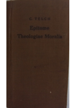 Epitome Theologiae Moralis, 1924r.