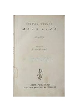 Maja Liza, 1925r.