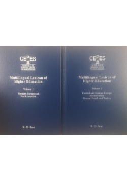 Multilingual Lexicon of Higher Education zestaw 2 książek