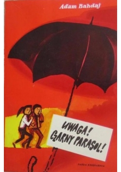Uwaga Czarny parasol