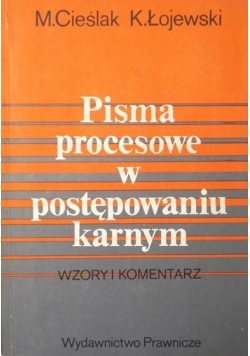 Pisma procesowe w postępowaniu karnym