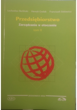 Przedsiębiorstwo, zarządzanie w otoczeniu