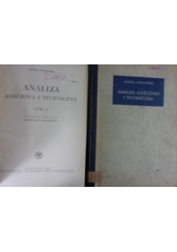 Analiza ilościowa i techniczna, tom I - II