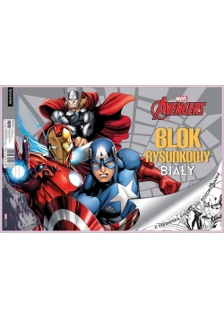 Blok rysunkowy biały A4 20 kartek Avengers 10 sztuk