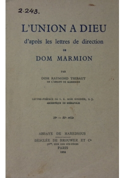 L'union a dieu ,1934 r.