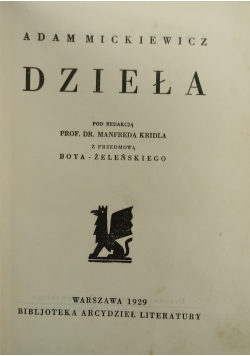 Literatura słowiańska Dzieła Tom XIII XIV 1929 r