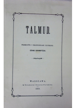 Talmud reprint 1869 r