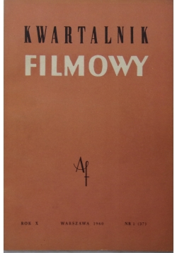 Kwartalnik filmowy, rok X nr. 1