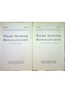 Polski słownik biograficzny Tom XIII zeszyt 56 I 57