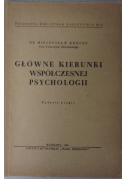 Główne kierunki współczesnej psychologii 1946 r.