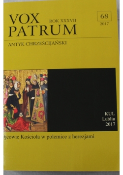 Vox Patrum Antyk chrześcijański rok XXXVII