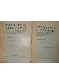 Pamiętnik literacki, zeszyt 1-4, 1946 r.