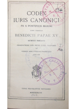 Codex Iuris Canonici,1947r.