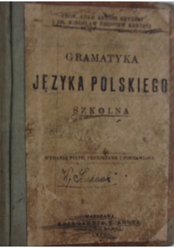 Gramatyka języka polskiego, 1920 r.