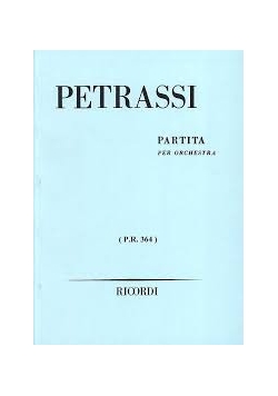 Petrassi. Partita, nuty