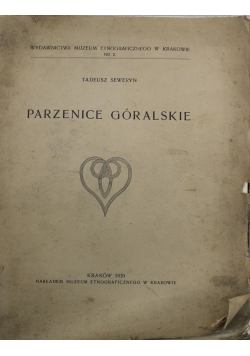 Parzenice góralskie 1930 r.