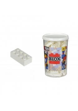 Blox 100 Klocki w pojemniku białe