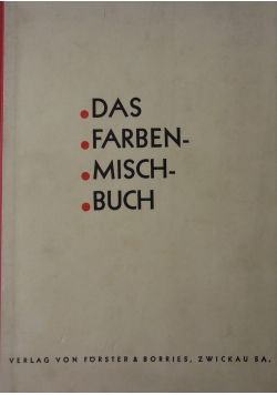 Das Farben mischbuch , 1934r.