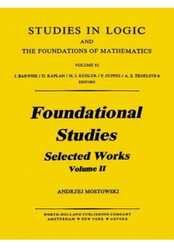 Foundational studies selected works volume 1