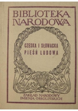 Czeska i słowacka pieśń ludowa, BN
