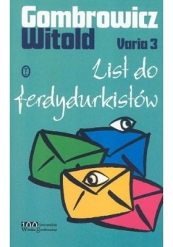 Varia 3 List do ferdydurkistów