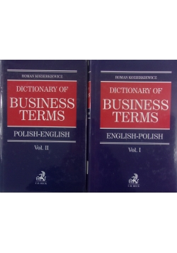Dictionary of busines terms tom I-II