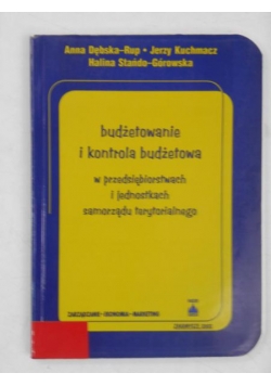 Budżetowanie i kontrola budżetowa