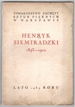 Henryk Siemiradzki 1843 1902 1939 r.
