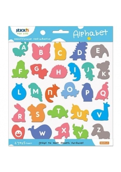 Notes samoprzylepny do nauki alfabetu
