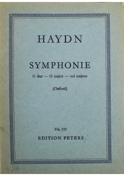 Symphonie G dur nr 533