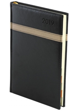 Kalendarz 2019 A4 Dzienny reg. przeszywany Safiano
