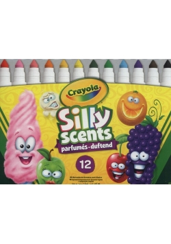 Crayola Silly Scents Markery słodkie zapachy 12 kolorów
