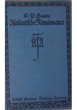 Die italienische Renaissance, 1915 r.