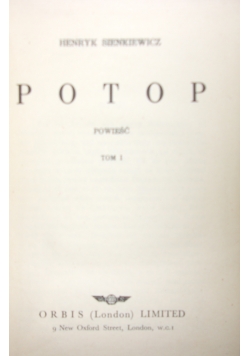 Potop, Tom I, 1945r.