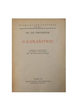 O kapłaństwie, 1949  r.